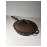 10' Cast Iron Deep Skillet w/Lid