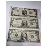 Red Seal, Silver Cert. & Error Dollars