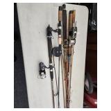 Six Fishing Rods and Reels