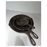 Cast Iron Skillet Set No. 3, 6 & 10
