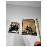 Two Victorian Reverse Silouette Paintings