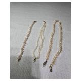 Pearl Necklace and Bracelets