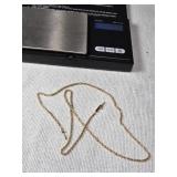 14k Gold Necklace 5.8g