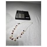 14k Pearl & Ruby? Necklace 10.8g