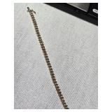 10k Gold & Diamond (tested) Bracelet 9.4g
