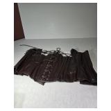 Leather Corset Dark Brown size 30