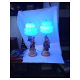 Pair of Vtg Plaster Lamps
