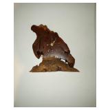 Burl Desk Clock