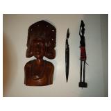 3 African Wood Carvings