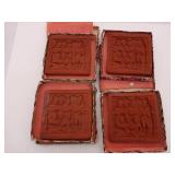 4 Pottery Tiles