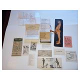 Vtg Naughty Ephemera + 1952 Ferry Schedule