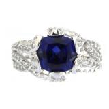 Briliant 2.40 ct Sapphire Designer Ring