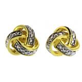 Beautiful Diamond Accent Designer Earrings