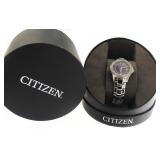 Citizen Eco Drive Ladies Blue Date Watch