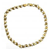 10kt Gold Open Heart Bracelet