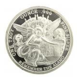 Remember The Alamo .999 Pure Silver Coin