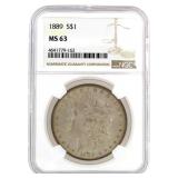 1889 MS63 Morgan Silver Dollar