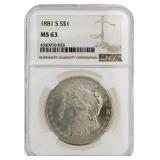 1881-S MS63 Morgan Silver Dollar
