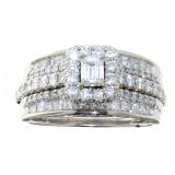 14kt Gold Emerald Cut 2.00 ct Diamond Ring