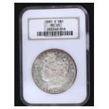 1881-S MS65 GEM Morgan Silver Dollar