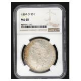 1899 New Orleans MS65 GEM Morgan Silver Dollar