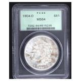 1904 New Orleans MS64 Morgan Silver Dollar