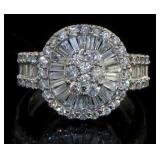 14kt Gold Brilliant 2.00 ct Baguette Diamond Ring
