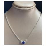 Beautiful Natural Blue Iolite Necklace