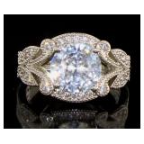 Beautiful White Topaz Designer Ring