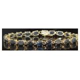 10kt Gold Natural 15.00 ct Onyx Bracelet