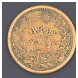 1863 Army & Navy Copper Civil War Token