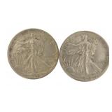 1943 AU Walking Liberty Silver Half Dollar