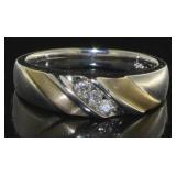 10kt White-Yellow Gold Men