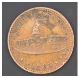 1863 Army & Navy Copper Civil War Token