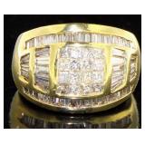 18kt Gold Incredible 2.75 ct VS Diamond Ring