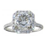 14kt Gold 3.43 ct Round Brilliant Diamond Ring
