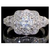14kt Gold Round Brilliant 1.76 ct Diamond Ring