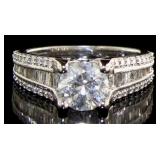 14kt Gold Round Brilliant 2.23 ct Diamond Ring