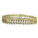 14kt Gold Brilliant 4.29 ct Diamond Bracelet