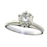 10kt Gold Round Brilliant 1.12 ct Diamond Ring