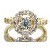14kt Yellow Gold 1.56 ct Round Diamond Ring