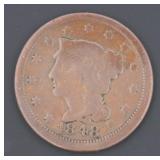 1848 Braided Hair Liberty Copper Large Cent