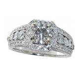 14kt Gold Round 1.89 ct Diamond Ring