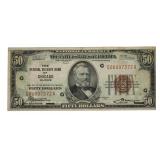1929 Chicago $50.00 National Currency Note