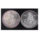 1987 Engelhard Prospector .999 Fine Silver Coin
