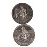 1987 Engelhard Prospector .999 Fine Silver Coin