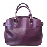 Louis Vuitton Passy PM Purple Leather Handbag