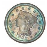1852 Braided Hair Copper Large Cent *Stunning