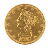 1907 Liberty Head $10.00 Gold Eagle