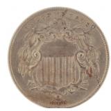 1866 "Rays"  Shield Nickel *Key Coin